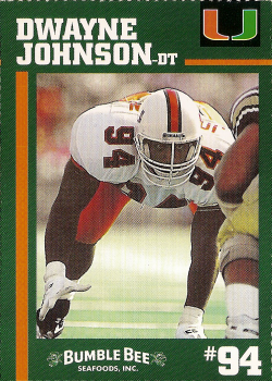Dwayne Johnson Football Cards"