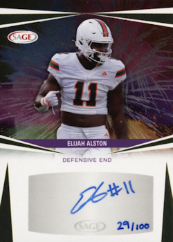Elijah Alston Football Cards"