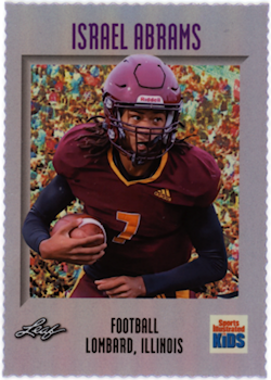Israel Abrams Football Cards"