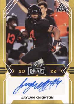 Jaylan Knighton Football Cards"