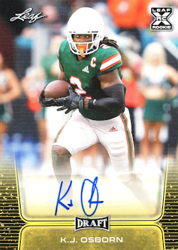 K.J. Osborn Football Cards"