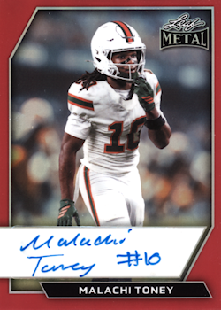 Malachi Toney football cards"
