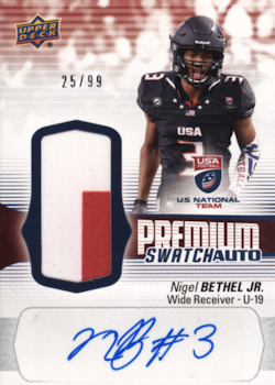 Nigel Bethel, Jr. Football Cards"