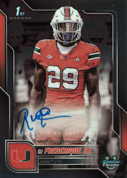 OJ Frederique Football Cards"