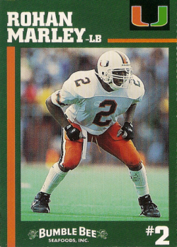 Rohan Marley Football Cards"