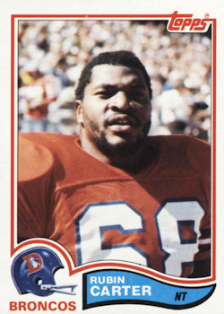 Rubin Carter Football Cards"
