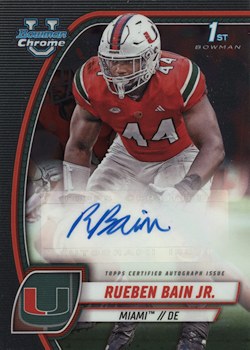 Rueben Bain, Jr. Football Cards"