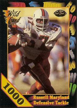 Russell Maryland Football Cards"