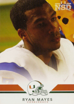 Ryan Mayes Football Cards"