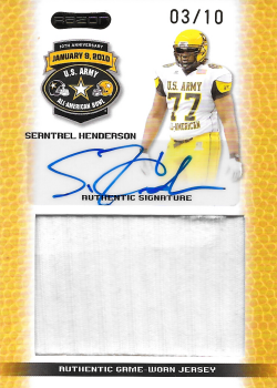 Seantrel Henderson Football Cards"