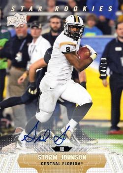 Storm Johnson Football Cards"