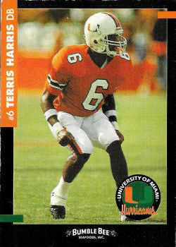 Terris Harris Football Cards"