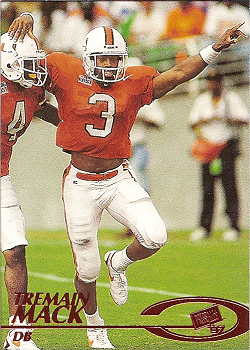 Tremain Mack Football Cards"