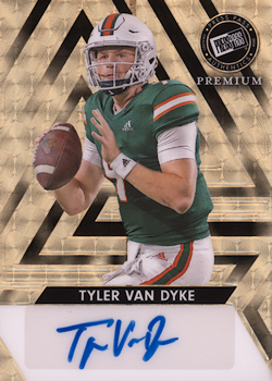 Tyler Van Dyke Football Cards"